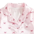 thumbnail image 7 of Qopobobo Baby Girl Romper Infant Clothes Newborn Baby Girl Fall Outfit Bow Print Long Sleeve Full Length Zipper Front Ribbed Jumpsuit Infant Clothes Pink,3-6 Months, 7 of 7