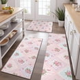 thumbnail image 2 of Pioneer Flower Floral Print Pattern Kitchen Rugs Sets Of 3,Kitchen Runner Rugs Non Skid Washable,Decorative Kitchen Floor Mats for Kitchen,Sink,Laundry,17X30 Inch + 17X47 Inch + 17X59 Inch, 2 of 6
