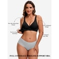 thumbnail image 4 of MANIFIQUE Jelly Bras for Women Deep V Bras No Underwire Scalloped Push Up Wireless Bralettes Seamless Soft Comfort Everyday Tshirt Bra, 4 of 6