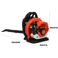 thumbnail image 5 of TidBay 52CC Gas Backpack Leaf Blower, 2-Stroke Engine 550CFM Commercial-Grade Dust Blower, Patio Cleaning Lawn Care Yard Work Landscaping Snow Removal Blower, 5 of 6