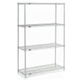 thumbnail image 4 of Nexel 5 Tier Chrome Wire Shelving Add-On Unit, 48"W x 18"D x 74"H, 4 of 4