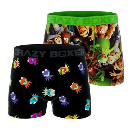 

Men s Boxer Briefs - The Muppets - PACK 2 group + Kermit