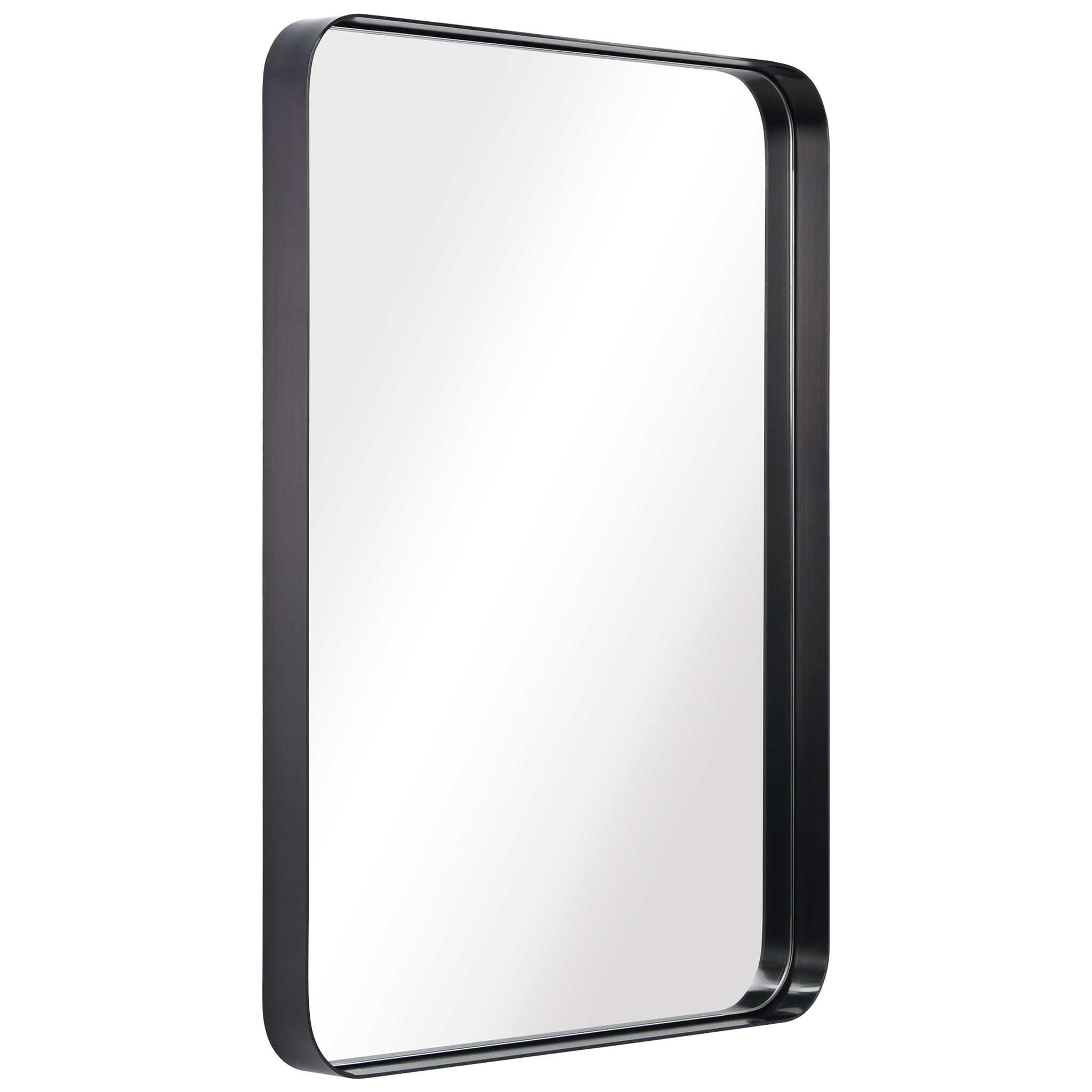 Empire Art Direct Ultra Stainless Steel Rectangular Wall Mirror Brushed Black 22" x 30" Black