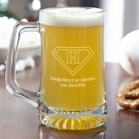 personalized superhero beer mug 15 oz walmart com