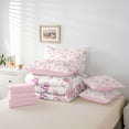 thumbnail image 6 of Homewish Zoo Animal Elephant 7-Piece Twin Bedding Sets,Cute Heart Print Bedding Comforter Set,Fairy Tale Theme Sheet Sets For Girl Teens,Luxury Bedroom Decor Reversible, 6 of 8