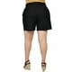 thumbnail image 3 of Short clásico de lino (talla extra), modelo 0136 (Negro) Roman Fashion SH-ELY-0136-NEGRO, 3 of 5