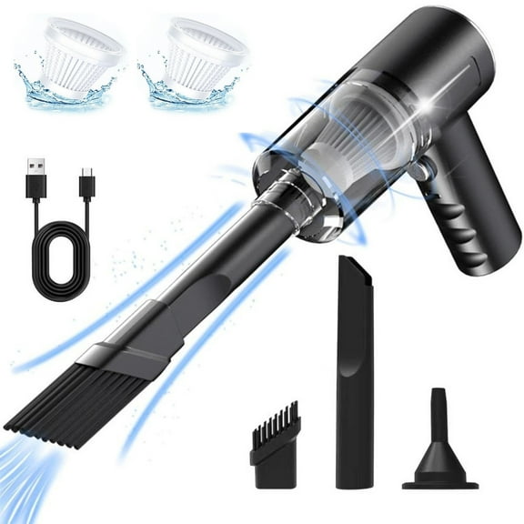 HBBKVI Car Vacuum Cleaner 3000PA Strong Suction Handheld Wireless Vacuum Cleaner Blower 2 in 1 Portable Vacuum Cleaner for Car Home