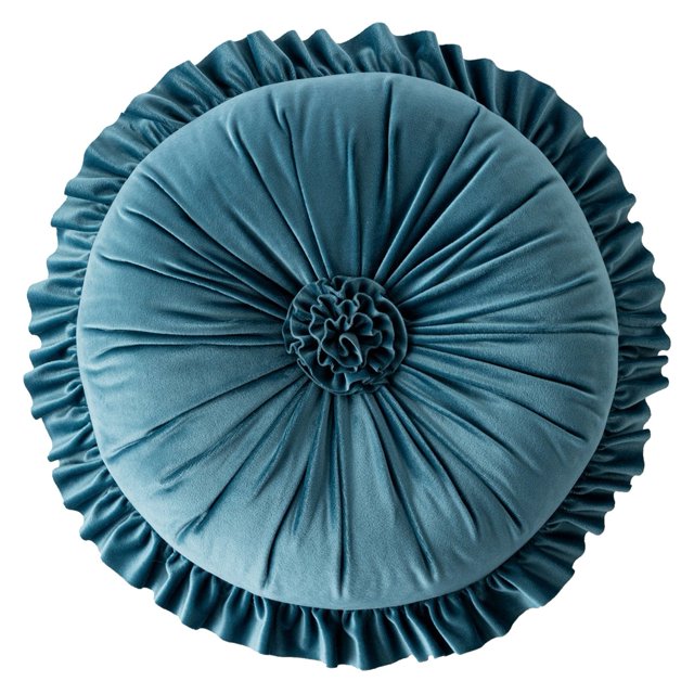 LCXmlly Throw Pillow Seat Pillow Ruffle Super Soft Comfortable Touch Full Filling Elastic Decorative Round Office Nap Back Support Plush Pillow Home
