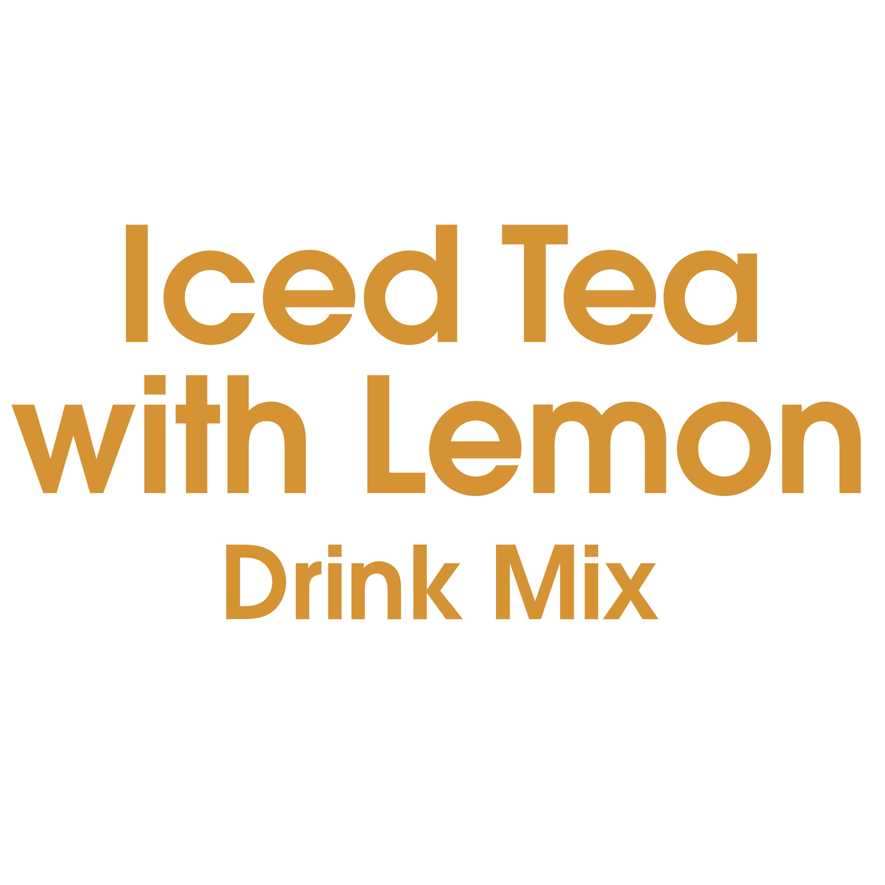 Great Value Iced Tea with Lemon Powdered Liquid Drink Mix, Sugar-Free, 0.23 oz, 6 Packets