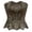 Black, variant on Conairie Women Vintage Corset Tops Lace Boned Solid Color Overbust Renaissance Bustier Lace Up Elegant Cincher Bodysuit Shapewear Black L