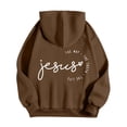 thumbnail image 3 of SIYUDAN Women's Hoodies Sweatshirts Jesus Hoodies Letter Print Christian Sweatshirt Oversized Pullover Hoodies Winter Tops Preppy Clothes, 3 of 3