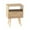 Natural, variant on Hassch Nightstand, Rattan Nightstands with Rattan Decor Drawer & Open Shelf, Boho Accent End Table Side Table Bedside Tables with Solid Wood Feet for Bedroom, Living Room, Natural