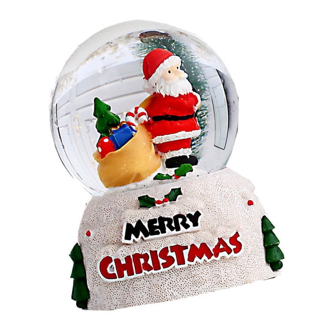 Decoración de bola de cristal brillante, bola de cristal brillante de Navidad Adornos de bola de cristal de escritorio Diseño fácil de usar