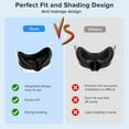 thumbnail image 2 of 7 in 1 VR Accessories Compatible with Quest 3, Silicone Face Cover, Protective Lens Cover,5 Disposable Eye Cover, VR Cleaning Cloth, 2 Thumb Grips-Orange, 2 of 7