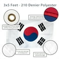 thumbnail image 6 of Anley EverStrong Series South Korea Flag 3x5 Foot - Embroidered and Sewn Stripes - S Korean National Flags, 6 of 8