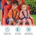 thumbnail image 4 of Foundations Gaggle Parade 4-Seat Buggy Stroller, Durable Quad Daycare Stroller with Safety Harness, Red, 4 of 8
