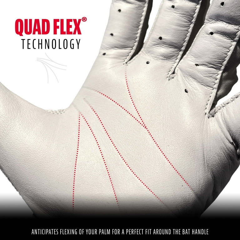 Franklin Sports MLB Small Batting Gloves, Natural II Pearl and