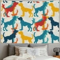 thumbnail image 2 of Orinice Colorful Dog Pattern Tapestry Wall Hanging Unique Style Graphic Tapestries for Home Decor in Living Room Bedroom Apartment Farmhouse Dorm 40x60inch, 2 of 6