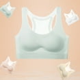 thumbnail image 4 of Sports Bras for Girls Size 12-18 Lightweight Wireless Padded Bralettes Teens Juniors Solid Breathable Stretchy Pullover Support Underwear Bra, 4 of 8