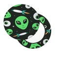 thumbnail image 2 of Xecao Eyeball Monster Print Stool Covers Offer Stylish, Washable Protection for PU Round Bar Stools, Perfect for Home or Commercial Use-14 inch, 2 of 7