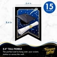 thumbnail image 2 of Blue Graduation Banner & Pennants Kit - Blue Graduation Party Decorations, 2 of 8