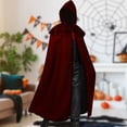thumbnail image 1 of Disfraz Premium Capa con capucha básica de estilo vintage para hombre, capa gótica con capucha suelta para fiesta de Halloween Ygjytge Rojo T S para Hombre, 1 of 5