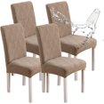 thumbnail image 1 of Waterproof Dining Chair Covers, Chair Covers for Dining Room, Stretch Chair Covers Parsons Chair Slipcover, Removable, Washable for Dining Room Kitchen Chair Protector Cover, 1 of 9