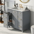 thumbnail image 4 of Harper & Bright Designs 36" Bathroom Cabinet Vanity with Sink Combo, Bathroom Storage Cabinet with Drawer and Doors, Gray, 4 of 14