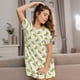thumbnail image 3 of Fotbe Corn Bata de Dormir para Mujer con Estampado, Camisón de Algodón de Manga Corta, Ropa de Dormir Casual, 3 of 6