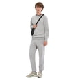 thumbnail image 5 of ellesse Sudadera para hombre - KIAMTO 2, jersey, cuello redondo, manga larga, logotipo Gris claro 2XL (XX-Large), 5 of 5