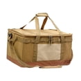thumbnail image 2 of Bolsa de almacenamiento para acampar, bolsa de mano utilitaria, 60 l, portátil, de tela Oxford, extraíble, organizador de maletero para mochileros al Caqui, 2 of 8