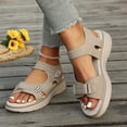 thumbnail image 7 of Norvail Orthopedic Sport Sandals for Women Soft Cushion Foam Comfortable Walking Sandal Arch Support Wide Fit Dress Comfy Orthotic Recovery Athletic Plus-Size Hook-and-Loop Casual Sandals, 7 of 7