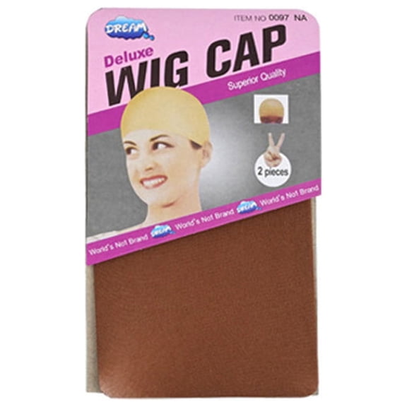 NRUDPQV 2 Pieces Stocking Wig Caps Stretchy Nylon Wig Caps for Women Accessories Adult Female Costume Wigs Toupees, Brown