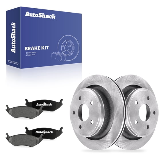AutoShack Rear Brake Rotors & Ceramic Pads for Ram & Dodge, 1500 2011-2018 Ram 1500 2005-2010 Durango 2005-2009, 4WD RWD V6 3.0L 3.6L 3.7L V8 4.7L 5.7L - 13.87" (352.2 mm), 5-Lug