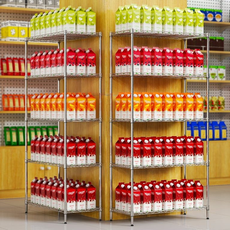 Ktaxon 5-Tier Wire Shelving Unit, Steel Storage Rack for Garage