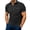 Black, variant on Gyexs Mens Ribbed Polo Shirts Textured Knit Botton Stretchy Collar Shirt Soft Stretchy Casual Workout Golf Tee Fashion Tops Grey, Size S