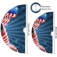 thumbnail image 3 of FMSHPON American Flag Xmas Christmas Tree Skirt Stand Mat for Holiday Party Decoration Indoor Outdoor 48 inches, 3 of 6