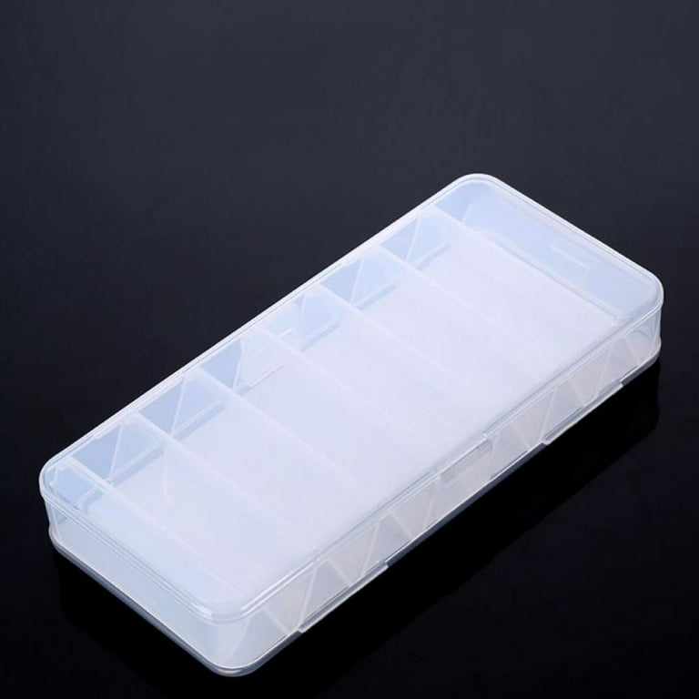 Fish Lures Hard Cases 14 Compartments Double Sided Spinner Plastic Useful  Multi-function Fly Fishing Tackle Box Storage Tool(Small) 