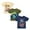 WM25STBTEE8801, variant on HILEELANG Boy Summer Short Sleeve Tees Green Train Shirts Cotton Casual Graphic Crewneck Raglan sleeves T Shirts 3PC Size 7