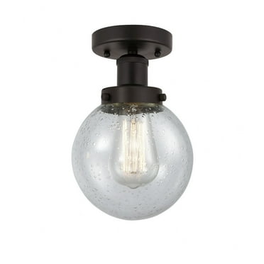 Innovations Lighting  Beacon - 1 Light 6" Semi-Flush Mount Mercury/Oil Rubbed Bronze