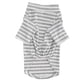 thumbnail image 4 of Camisa a rayas de algodón para mascotas, camisetas transpirables para perros, cerditos y gatos, ropa suave para cachorros, rayas blancas S, 4 of 5