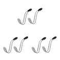 thumbnail image 2 of Kenally 1 par de perchas para asiento trasero, reposacabezas limpio, gancho para cartera, capacidad de carga máxima de 30 kg, estante de almacenamiento Blanco 3piezas Kenally CBP229044, 2 of 6