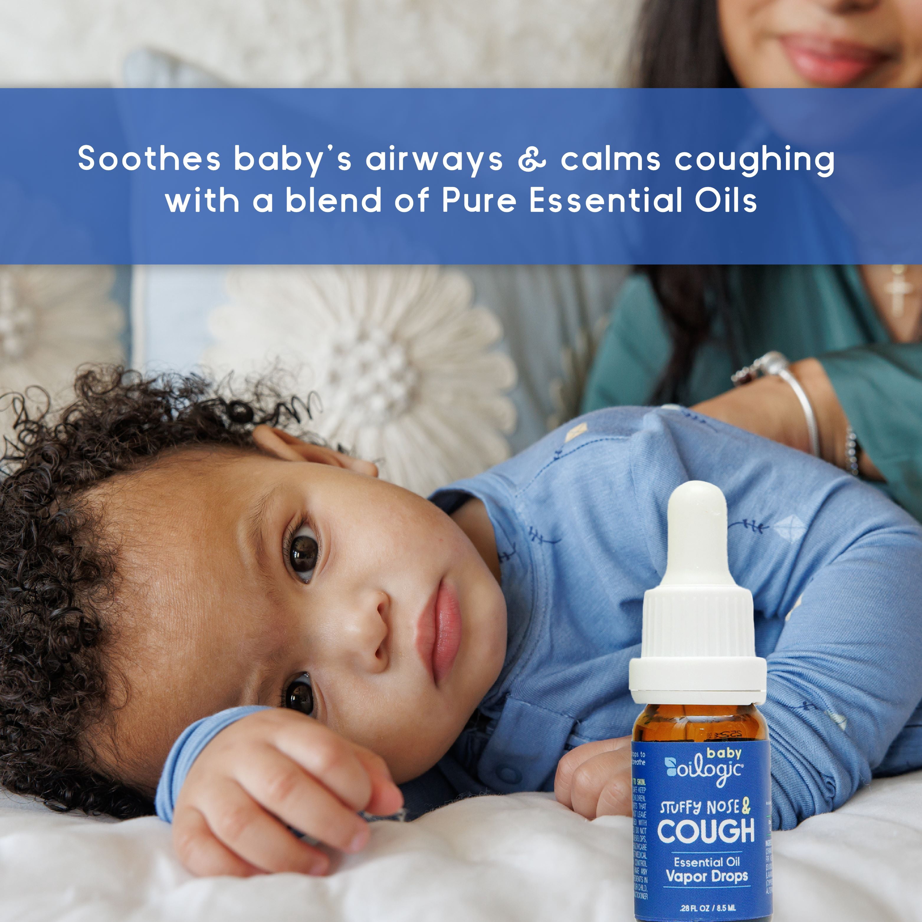 (6 pack) Oilogic Baby Stuffy Nose & Cough Essential Oil Vapor Drops