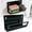 E1_Black 6.97x3.94x2.05in, variant on WUXIAB Under Sink Sponge Holder, Drainage Rack, Basin Caddy For Scrubbers & Brushes,Kitchen Sponge Holder,Quick Draining Sink Caddy with Suction Cup,6.9 Inch Sponge Stand for Sink Organization