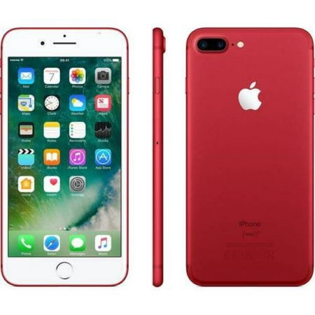 Restored Apple iPhone 7 Plus 128GB, Red Unlocked CDMA / GSM (Refurbished)