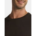 thumbnail image 4 of George Men's & Big Men's Relaxed Fit Cotton Crewneck T-Shirt with Long Sleeves, Size XS-3XL, 4 of 5
