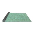 thumbnail image 2 of Ahgly Company Indoor Square Abstract Light Blue Modern Area Rugs, 7' Square, 2 of 4