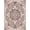 Mauve, Pattern 3, variant on ODIKA Vintage Distressed Medallion Design With Faded Floral Accents Mauve Flowing for Hallway, Study Room, Playroom, Non-Slip Low Profile