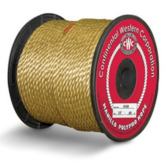 CWC 3-Strand Polypropylene Rope - 1/4" x 1200 ft., MANILLO™
