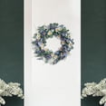 thumbnail image 4 of Corona de primavera de 16 pulgadas, adorno colgante para puerta, ventana o puerta. Violeta, 4 of 8